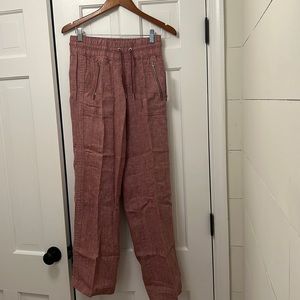 Athleta Cabo linen wide leg pants. Size 4